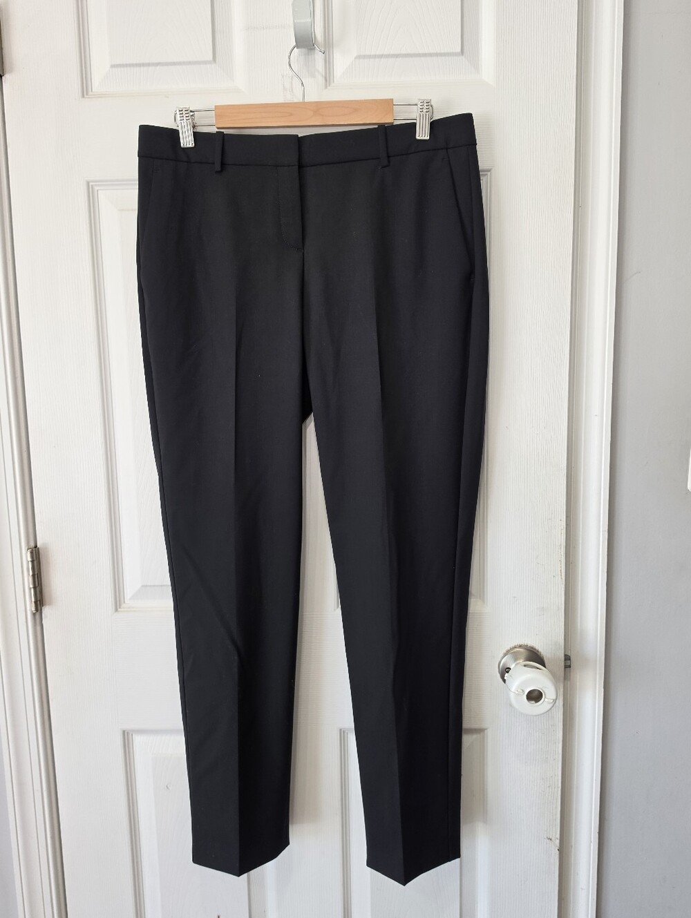 Theory Testra 2B Edition Stretch Wool Black Pants Size 10 NWT